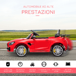 HOMCOM-Macchinina-per-Bambini-Elettrica-12V-con-Licenza-Mercedes-AMG-GTR-Velocita-3-5km-h-105x58x45-cm-Rosso