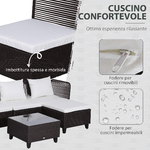 Outsunny-Set-Mobili-da-Giardino-5-Pezzi-Tavolino-con-Piano-in-Vetro-Temperato-Rattan-3-Poltrone-1-Poggiapiedi-1-in-Alluminio-Rattan
