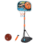 HOMCOM-Set-Canestro-per-Bambini-Regolabile-in-Altezza-con-Palla-da-Basket-Base-e-Pompa-Gonfiaggio-Inclusi