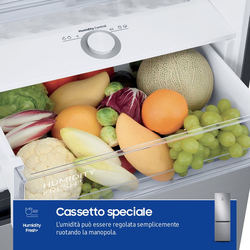 RB34C775CS9-frigorifero-Combinato-EcoFlex-AI-1.85m-344L-Libera-installazione-con-congelatore-Wifi-185m-344-L-con-rivestimento-in-acciaio-inox-Classe-C-Inox