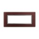 ETTROIT Placca In Alluminio Serie Space 7P Colore Bronzo Compatibile Con Bticino Living Light