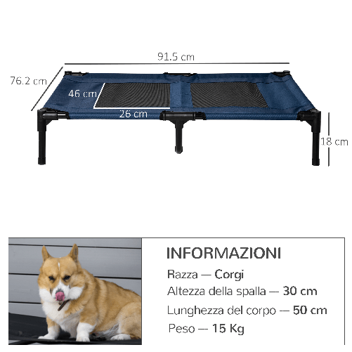 PawHut-Lettini-per-Cani-fino-a-50kg-Impermeabile-e-Traspirante-92x76x18-cm