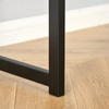 HOMCOM-Scrivania-Angolare-a-Scomparsa-Pieghevole-con-2-Ripiani-Laterali-in-Legno-e-Metallo---Nera
