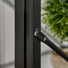 HOMCOM-Scrivania-Angolare-a-Scomparsa-Pieghevole-con-2-Ripiani-Laterali-in-Legno-e-Metallo---Nera