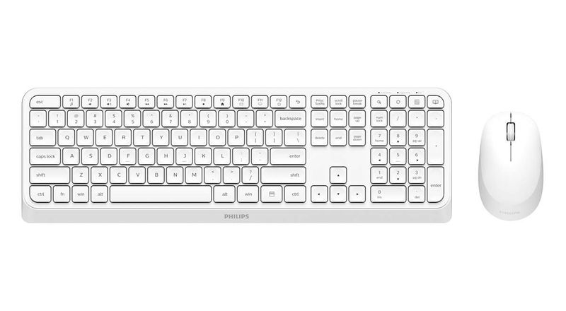 Tastiera-Philips-Usb-Combo---Mouse-Retail-Spt6307W-34-Wireless-Bianca