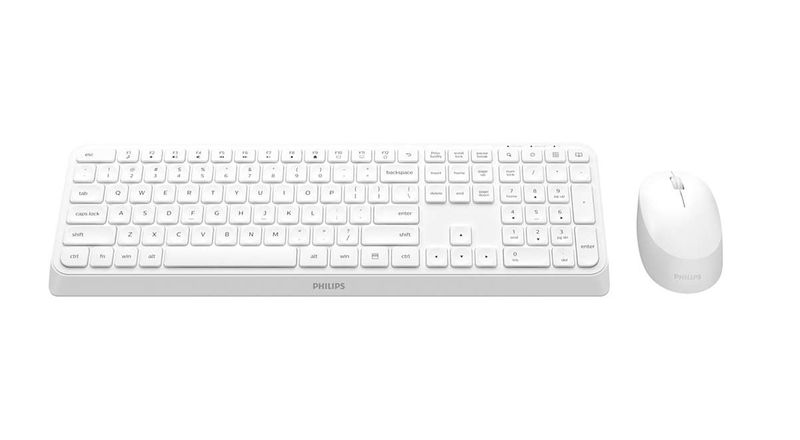 Tastiera-Philips-Usb-Combo---Mouse-Retail-Spt6307W-34-Wireless-Bianca