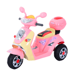 HOMCOM Motorino per bambini Triciclo Elettrico per Bambine 6V con Luci e Musica, Rosa