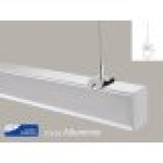 Lampada Led Lineare A Sospensione 40W UGR 19 Colore Silver Alluminio Neutro 4000K Dimmerabile 0-10V Allungabile Linkable Fino a 12 Metri SKU-21384