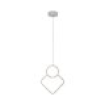 Lampadario LED a Sospensione 12W dal Design Moderno 28*196cm Colore Bianco 4000K SKU-15338