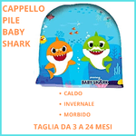 Caldo Cappello Invernale da bambino baby shark in pile cappellino berretto cappuccio zuccotto