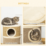 PawHut-Casetta-Cuccia-per-Gatti-Tiragraffi-a-Torre-3-Nicchie-Corda-in-Sisal-Alga-Marina