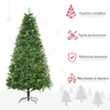 HOMCOM-Albero-di-Natale-per-Interni-con-2056-Rami-e-Base-in-Metallo-Ø124x228-cm-Verde