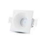 Portafaretto Lampada Led GU10 Da Incasso A Scomparsa Corpo Quadrato 100X100mm In Gesso Bianco Verniciabile SKU-3696