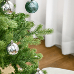 HOMCOM-Albero-di-Natale-per-Interni-con-2056-Rami-e-Base-in-Metallo-Ø124x228-cm-Verde