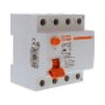 RCCB Interruttore Differenziale Puro Tipo A 3P+N 4M 10000A 30mA 63A AC 400V IP20 IEC61008-1