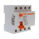 RCCB Interruttore Differenziale Puro Tipo A 3P+N 4M 10000A 300mA 63A AC 400V IP20 IEC61008-1