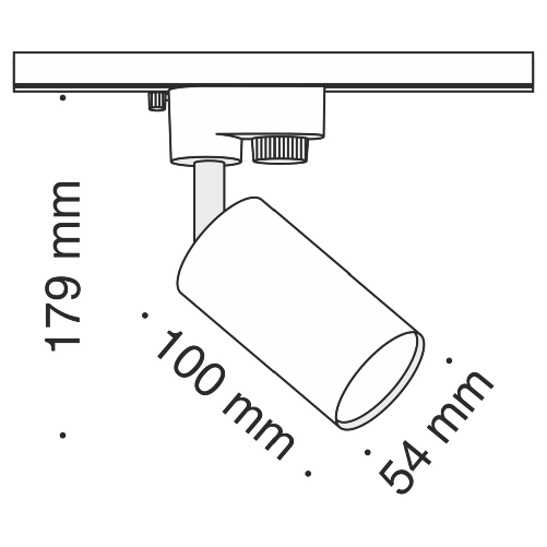 Faretto-Per-Binario-Moderno-Focus-Mini-Alluminio-Bianco-1-Luce