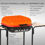 Outsunny-BBQ-Grill-Barbecue-a-Carbonella-con-Presa-d-Aria-Ripiani-Laterali-Coperchio-e-2-Ruote-Acciaio-98-x-49-x-81-cm-Nero-e-rosso