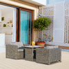 Outsunny-Set-3-Pezzi-Mobili-da-Giardino-con-2-Divani-con-Cuscini-e-1-Tavolo-in-Rattan-PE-Salotto-da-Esterno-Grigio-Nero