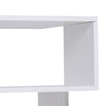 HOMCOM-Tavolino-da-Caffe-2-Ripiani-Aperti-Design-Moderno-Salotto-Soggiorno-Legno-40x40x43cm-Bianco