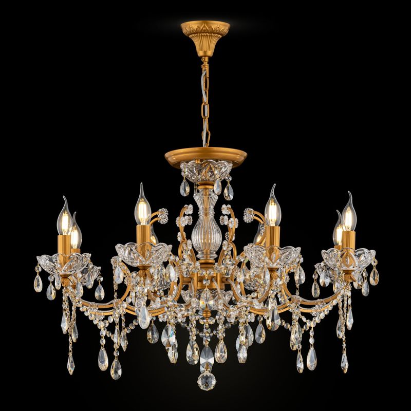 Lampadaro-Contemporaneo-Sevilla-Metallo-Oro-8-Luci