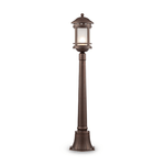 Maytoni Lampada Da Terra Vintage Da Esterno Alluminio Marrone 1 Luce E27 60W Ip44