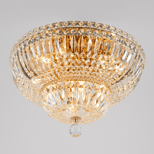 Plafoniera-Contemporanea-Basfor-Metallo-Oro-12-Luci