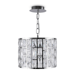 Maytoni Lampadario A Sospensione Moderno Gelid Metallo Cromo Cristallo 1 Luce E27 60W