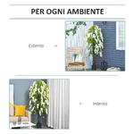 Outsunny-Pianta-Artificiale-Glicine-Bianco-Finto-165cm-per-Interni-ed-Esterni