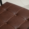 HOMCOM-Poltrona-Imbottita-Stile-Industriale-Trapuntata-a-Bottoni-Arredamento-Moderno-Poltroncina-da-Ingresso-in-Metallo-e-PU-75x81x78cm-Marrone