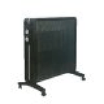 Stufa Elettrica da 1000-2000W Silensiozo e Leggero con manopola intuitiva per Ambiente fino 20mq  Colore Nero L73cm x H62cm