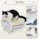 PawHut-Casetta-Cuccia-per-Gatti-in-Legno-con-Tiragraffi-Cuscino-e-Rivestimento-Peluche