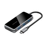 Vention TFMHB replicatore di porte e docking station per laptop Cablato USB 3.2 Gen 1 (3.1 Gen 1) Type-C Nero, Argento