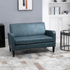 HOMCOM-Divano-2-Posti-con-Struttura-in-Legno-e-Rivestimento-in-Tessuto-Grigio-Azzurro