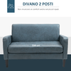 HOMCOM-Divano-2-Posti-con-Struttura-in-Legno-e-Rivestimento-in-Tessuto-Grigio-Azzurro