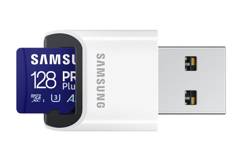 Samsung-PRO-Plus-microSD-Memory-Card-128GB--2023--USB-Card-Reader-incluso