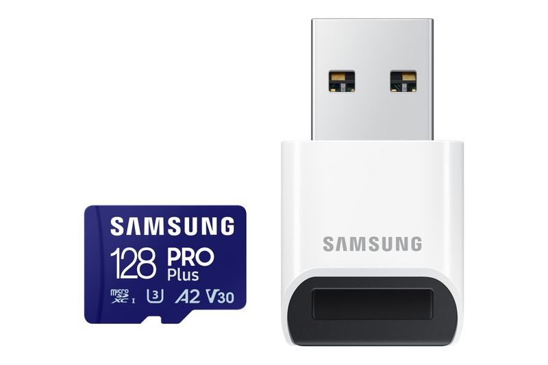 Samsung-PRO-Plus-microSD-Memory-Card-128GB--2023--USB-Card-Reader-incluso