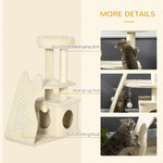 PawHut-Albero-Tiragraffi-per-Gatti-con-Tappetino-e-Pali-in-Sisal-Casetta-Sfoderabile-e-Lettino-60x30x83cm-Beige