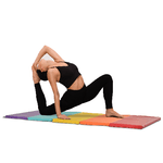 HOMCOM-Tappetino-Fitness-Yoga-per-Palestra-e-Casa-con-5-Pannelli-Colorati-e-Pieghevoli-Imbottitura-in-EPE-195x76x3-cm