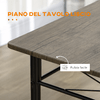 HOMCOM-Tavolo-da-Pranzo-con-4-Sedie-Set-5-Pezzi-in-MDF-e-Metallo-per-Sala-da-Pranzo-Cucina-Soggiorno-e-Bar