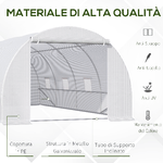 Outsunny-Serra-da-Giardino-a-Tunnel-Per-Piante-Struttura-in-Metallo-e-Copertura-in-PE-6x3x2m-Bianco