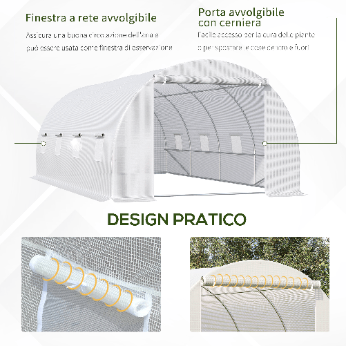Outsunny-Serra-da-Giardino-a-Tunnel-Per-Piante-Struttura-in-Metallo-e-Copertura-in-PE-6x3x2m-Bianco