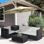 Outsunny-Set-da-Giardino-6-Pezzi-4-Poltrone-con-Cuscini-e-2-Tavolini-Contenitore-in-Rattan-PE-Nero-e-Crema