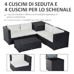 Outsunny-Set-da-Giardino-6-Pezzi-4-Poltrone-con-Cuscini-e-2-Tavolini-Contenitore-in-Rattan-PE-Nero-e-Crema