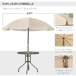 Outsunny-6-pz-Set-Mobili-da-Giardino-in-Tubi-d-Acciaio---Tavolo-da-Giardino-con-Sedie-e-Ombrellone-Crema