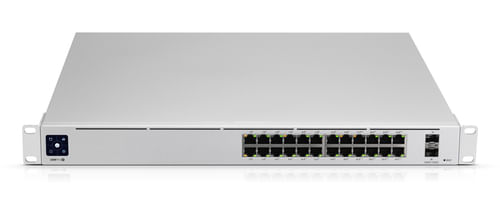 Ubiquiti-Networks-UniFi-Pro-24-Port-PoE-Gestito-L2-L3-Gigabit-Ethernet--10-100-1000--Argento-1U-Supporto-Power-over-Ethernet--PoE-