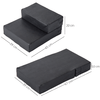 PawHut-Scaletta-per-Cani-Materassino-2-in-1-in-PU-e-Gommapiuma-45x39x20cm-Nero