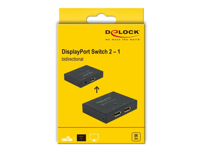 Delock-Interruttore-DisplayPort-2-a-1-bidirezionale-8K-30-Hz