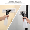 HOMCOM-Lavavetri-Elettrico-Aspiragocce-con-Batteria-Ricaricabile-Pulitore-Vetri-Senza-Fili---Giallo