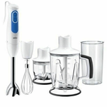 Braun MQ 3045 WH 1,25 L Frullatore ad immersione Blu, Bianco